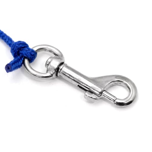 Jeffers Equine Humane Horse Lip Twitch with Cord & Snap, Aircraft Aluminum One Person Horse Restraint Tool with Grooved Nose Opening for Grooming, Vet Care, Farrier, Hoof Care, Tack, Stable & Ranch