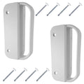 Universal Nylon GATE Handle -White: Pull Works with Wood, Metal, or Vinyl Gates. (2 Pack) - size: White Nylon Gate Handle (2 PACK)