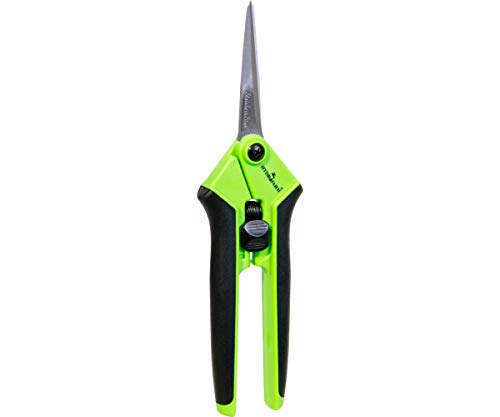 Hydrofarm HGPL400 Precision Anti Fatigue Pruner, - color: Green, style: Straight Stainless Steel