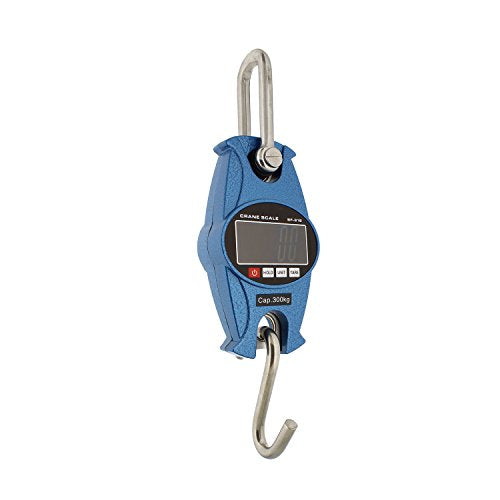 Rural365 Crane Scale Digital Industrial Heavy Duty Hanging Scale, Blue Case Weight Scale Hook Lift Farms, Fish, Deer