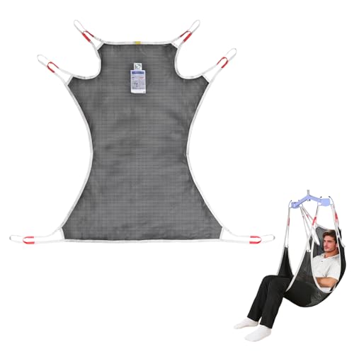 Full Body Patient Lift Sling – Heavy Duty 500lbs, Mesh Shower Sling for Home Use, Universal Medical Transfer Sling Compatible Suitable for Disabled,Elderly (M) - size: M