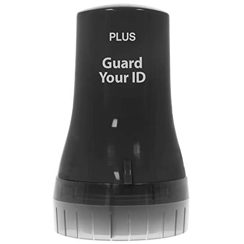 Guard Your ID Identity Theft Protection Roller Stamp for Mail & Documents - color: Black, size: Standard