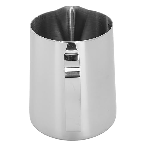 304 Stainless Steel Milk Frothing Pitcher Silky Latte Art Perfect Cappuccinos Measuring Cup for Baristas (350ML) - size: 350ML