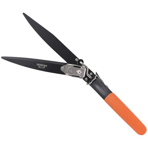 Zenport Grass Shears ZL119 Landscape Grass Shears, Adjustable, Heavy Duty, Twin 4.5-Inch Carbon Steel Blades