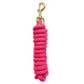 5/8" x 8' Nylon Horse Lead Rope (Peach Pink) | Durable nylon material, cast iron hardware, ideal for daily use, training and showing. - color: Peach Pink