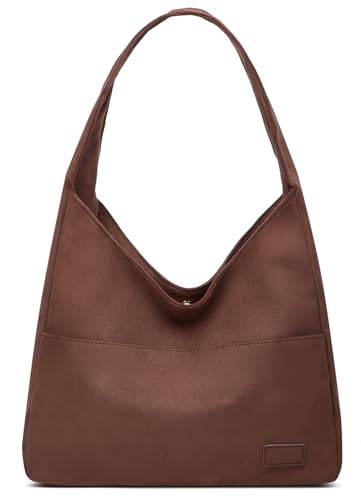 Women Tote Handbags Chic Vegan Leather Tote Bag Purse Stylish Casual Trendy Large Soft Shoulder Bag - color: C-coffee