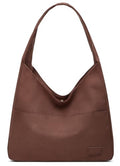 Women Tote Handbags Chic Vegan Leather Tote Bag Purse Stylish Casual Trendy Large Soft Shoulder Bag - color: C-coffee