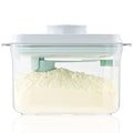 Baby Formula Container, 11oz Airtight Milk Powder Dispenser with Pop Lid | 1000ml Home Storage Holder with 5g Scoop, Scraper, and BPA-Free AS Body for Baby Feeding, Daycare, Overnight Stays and Travel - color: 11 oz - Clear