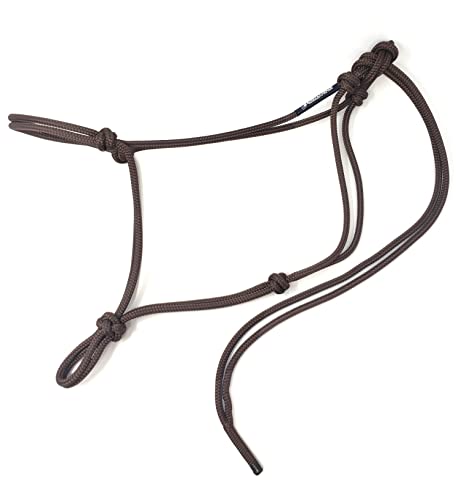 Soft 2 Knot Horse Halter - color: Brown, size: Large