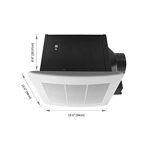 BV Bathroom Fan Ultra-Quiet 150 CFM, 2.0 Sones Bathroom Ventilation & Exhaust Fan, Bathroom Ceiling Fan, Bathroom Extractor (No Attic Access Required) - size: 150 CFM – 2025