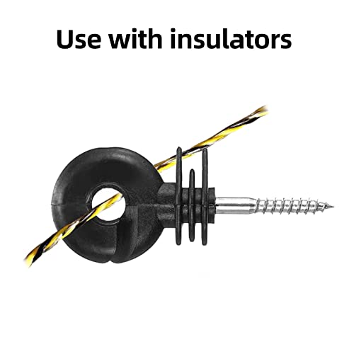 Upgraded Electric Fence Polywire 330 Feet，100 Meter，6 Stainless Steel Strands for Reliable Conductivity and Rust Resistance，Portable Electric Fence Rope - size: 330 Feet/100 Meters