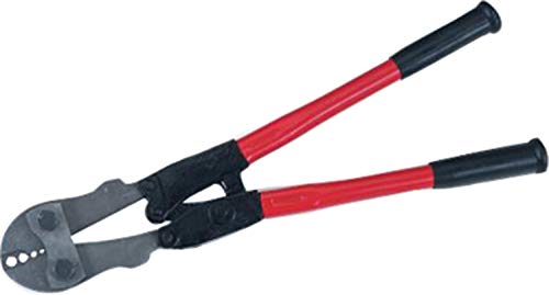 2154 Crimping Tool For High Tensile Fencing Splicing, 4-Slot Hand Tool To Press Sleeves DP 1-2 Thru DP 4-5 and Fence Taps DPT 3-4 and DPT 4-5, 21" Length (Pack of 2)