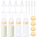 Puppy Kitten Nursing Bottle 5oz - Small Animal Feeding Kit with Nipples | Hand Feeding Supplies for Puppies, Kittens, Rabbits, Ferrets & Newborn Pets - color: YELLOW