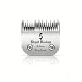 5 Skip Tooth Detachable Pet Dog Grooming Steel Blades,Compatible with Andis,Oster A5,Wahl KM10 Series Clippers,Cut Length 1/4-Inch (6.3mm) ，1 Pack - size: 5 Skip Tooth-1 PCS