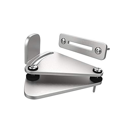 WINSOON Barn Door Lock Hardware Stainless Steel, Sliver | Sliding Privacy Latch for Barn door Closet Shed Pocket Doors Wood Gates