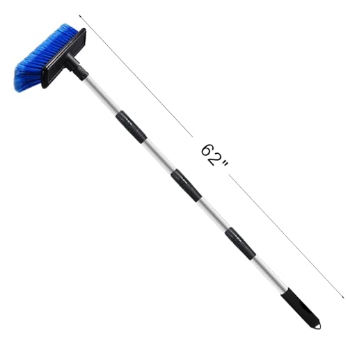 EVERRUSH 62" Car Wash Brush Mop with Long Handle Soft Bristle Scrub Car Washing