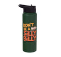 Funny Goat Kid Sheep Lamb Animal Joke Stainless Steel Insulated Water Bottle - color: Dark Green
