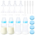 Puppy Kitten Nursing Bottle 4oz - Small Animal Feeding Kit with Nipples | Hand Feeding Supplies for Puppies, Kittens, Rabbits, Ferrets & Newborn Pets - color: BLUE