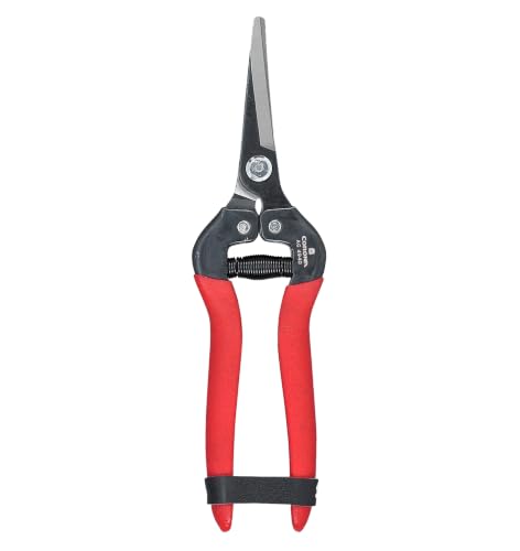 Corona Tools Long Curved Snips – 1.75″ Tempered Steel Precision Garden Shears for Fruit, Herbs, Flowers & Vineyard Use