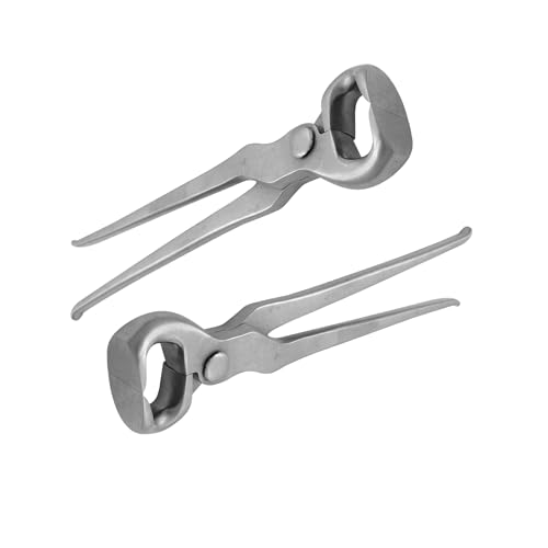 15" Curved Hoof Nipper, Carbon Steel & Chrome Vanadium Farrier Tool for Horses – Durable, Sharp & Rust-Resistant - size: 15"Curved Hoof Nipper
