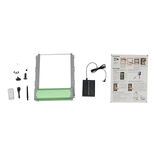Automatic Chicken Coop Door Solar Powered, Auto Chicken Door Opener with Timer & Light Sensor, Aluminum Alloy Chicken Door with Remote Control & 4 Modes, Intelligent Obstacle Sensors, IP67