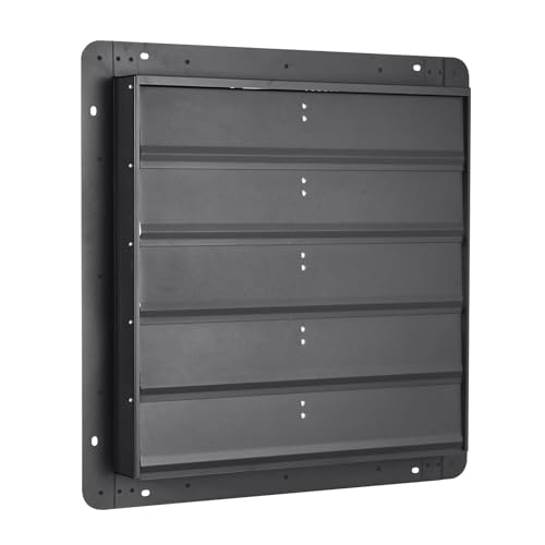 VEVOR 24 inch Exhaust Fan, Wall Mounted Attic Fan with Variable Speed, Temperature & Humidity Controller, 4800 CFM, Automatic Shutter - size: 24 Inch