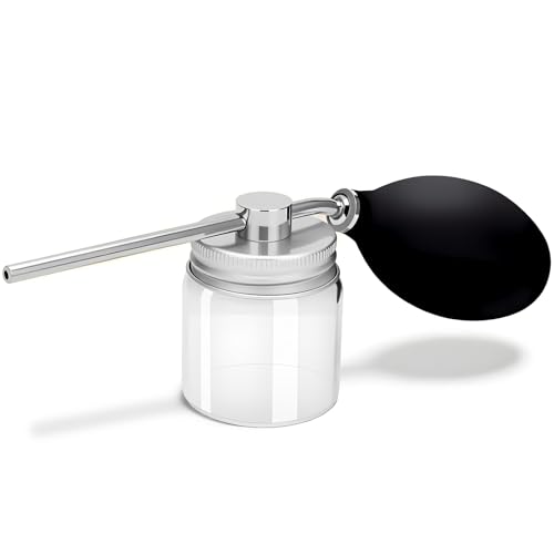 Spray Applicator — for the accurate jetting of fibrous and powdered substances, equipped with an all-in-one powder dispenser and spray bottle - color: Silvery（Applicator+Bottle）