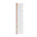 Fresh Ultra Wide Metal Pet Comb, Oval Aluminum Handle, Wide Tooth Spacing, Metal Grooming Comb for Dogs, 7.5" - style: Ultra Wide