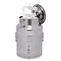 Stainless Steel Sealed Milk Barrel with Spigot，28L/7.39Gallon Large Milk Bucket Wine Can Pail Tote Tank with Sealed Lid & Handle for Milk Wine Oil Liquid Tranport Storage Container - size: With Spigot