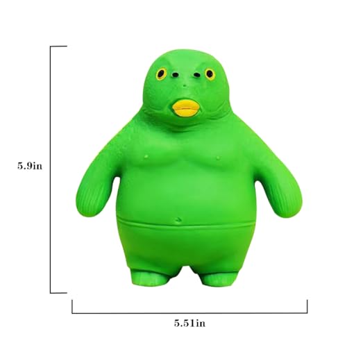 Squishy Sand Toys, Green Head Fish Toys, Stretch Stress Relief Toy, Novelty TikTok Squeeze Toys, Funny Memory Sand Sensory Stress Toy for Anxiety Women Men Kids (Small) - style: Small Green Head Fish