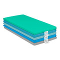 ECR4Kids SoftZone Rainbow Rest Mat, 2in, Sleeping Pad, Contemporary, 5-Piece | Soft foam with polyurethane cover, GREENGUARD Gold Certified, 2-6 years, fully assembled, non-slip base, daycare or classroom - color: Contemporary