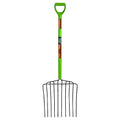 AMES 2827000 10-Tine Welded Steel Ensilage Fork with Hardwood Handle and D-Grip, 52-Inch, Brown - style: Ensilage Fork