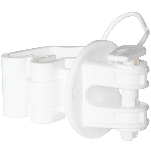 Premier 1 White Combo T Post Electric Fence Insulators | Package of 25 | Pin-lock face for reliable hold. Fits between T-post studs. Holds twine, polywire, rope & narrow tape. White. Extra strong.