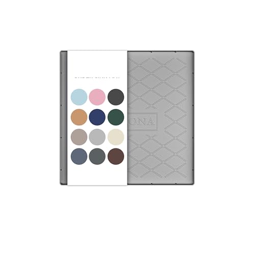 URMONA 19" x 19" Waterproof Silicone Mat in Multiple Sizes & Colors, Under Sink Mat for Kitchen & Bathroom, Pet Food Pad for Dogs & Cats, Kitchen Cabinet Liner, Multi-Purpose for Storage(Light Grey) - color: Light Grey, size: 19"W x 19"L