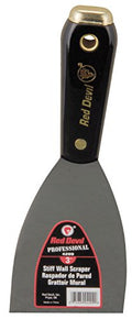 Red Devil 4209 3" Stiff Wall Scraper , Black , 3 Inch - size: 3 Inch