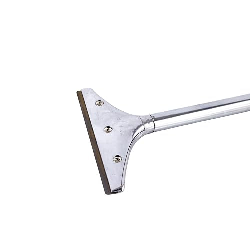 Warner Tool 11221 6" H.D. Paint & Wall Scraper, 24" Steel Handle with Threaded Soft Grip