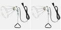 Simple Deluxe E26 Clamp Lamp Light with Steel Cage Wire Grillup, Suit for 250W Lamp (No Bulb Included) with 6 ft Cord, 2 Pack - size: Lamp Cage (250 Watts) (Pack of 2), style: 1-Pack (Ceramics)