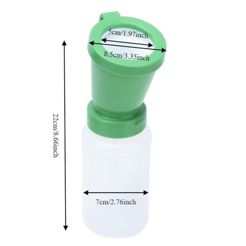 Green Plastic Teat Dip Cup, 300cc Livestock Teat Cleansing Container for Cattle, Sheep and Goats