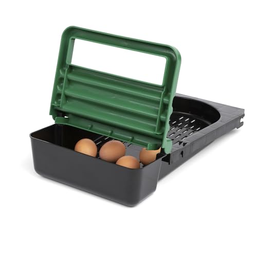 2-Compartment Reverse Roll Away Chicken Nesting Box for 10 Hens, Classic | Exterior Egg Collection, Clean & Protected Eggs, Removable & Washable Trays, Weatherproof Galvanized Steel, Well Ventilated