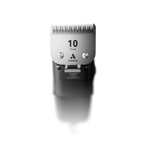 Andis 12845 Ultra-Light 2-Speed Professional-Grade Detachable Blade Clipper, Animal/Dog Grooming, for All Coats & Breeds, AG, Black #10 (Pack of 6) - size: #10 (Pack of 6)