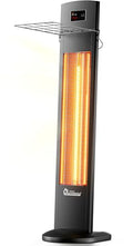 DR. INFRARED HEATER Portable Infrared Indoor and Outdoor Space Heater for Patio, Garage, Commercial & Residential With Remote Control, Space Heater (Freestanding/Ceiling/Mounting), Black - size: 39 Inches