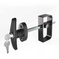 Shed Lock, 5-1/2" Steam with 2 Keys, Shed Door Latch, Door Lock Latch, Shed Door Hardware- Black