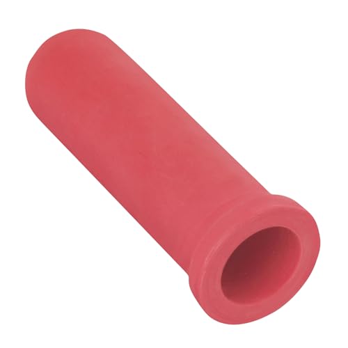 6PCS Calf Feeder Pacifier Teats Soft Rubber Food Grade Feeding Nipples | Bite-Resistant Calf Teat Nipple Replacement Feeding Nipples Farm Supplies, Livestock Nursing Bottle Nipple Milk Bucket Feeder - color: RED