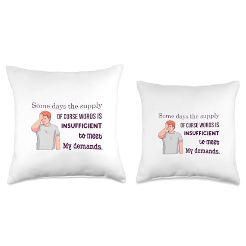 HIlarious Level of Sarcasm Apparel Level of Sarcasm I'm Kidding Adult Some Days The Supply Throw Pillow, 16x16, Multicolor - size: 16x16