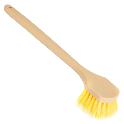 Mr. Detroit - 20" Long Handle Wash Brush w/Heavy Duty Scrub Brush | with Non-Slip Long Handle for All Wheels, Tires, Automobile, Motorcycle, Bicycle and Ship Applications