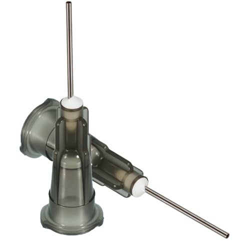 100pcs 22G blunt tip glue dispensing nozzles Blunt-nosed needle glue applicator, used for applying industrial liquids, adhesives, inks, perfumes, lip glosses.0.5 inches - size: 22G 100pcs