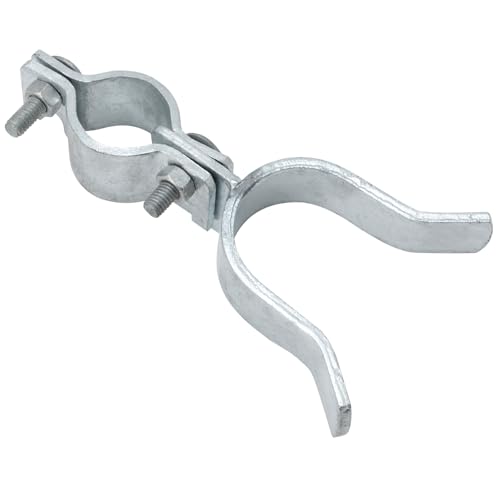 VIVIDA 1-3/8" x 1-7/8" Chain Link Gate Latch, Fence Gate Fork Latch, 1 PCS | Galvanized Fence Gate Lock, Chain Link Fence Parts, Bolts & Nuts Included - size: 1-3/8" x 1-7/8" (1 PCS)