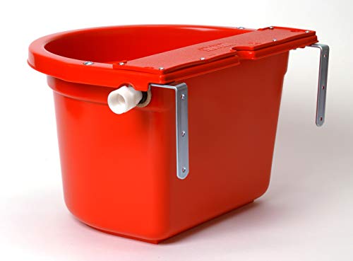 Little Giant® Automatic Animal Waterer | DuraMate Float Controlled Automatic Waterer for Livestock | Heavy Duty and Durable | Made in USA | 4 Gallon (Red, 4 Gallon) - color: Red