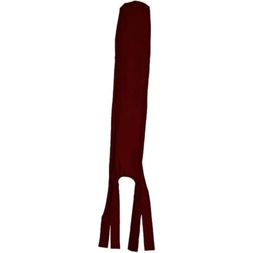 Sleazy Sleepwear Tie Tail Bag | Braided Tail Protection w/Stretchy Ties | Rugged Lightweight Breathable Slip-On Horse Guard, Burgandy - color: Burgandy