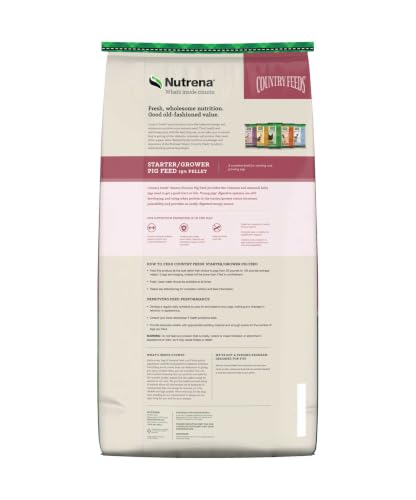Nutrena Country Feeds Starter/Grower Pig Feed 19% Pellet - 50 Lb. Bag